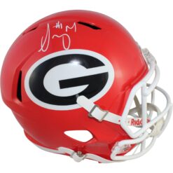 Sony Michel Autographed/Signed Georgia Bulldogs F/S Helmet Beckett 53940