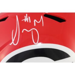 Sony Michel Autographed/Signed Georgia Bulldogs F/S Helmet Beckett 53940