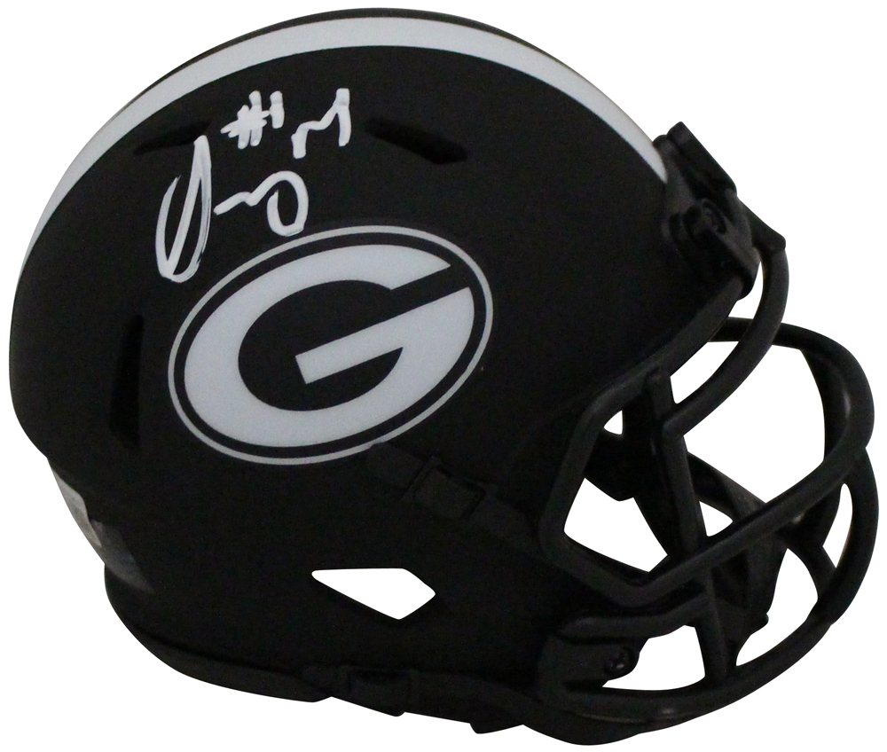 Sony Michel Autographed/Signed Georgia Bulldogs Eclipse Mini Helmet BAS