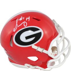 Sony Michel Autographed/Signed Georgia Bulldogs Mini Helmet Beckett 53933