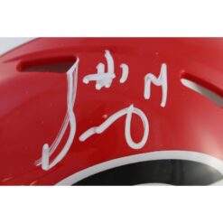 Sony Michel Autographed/Signed Georgia Bulldogs Mini Helmet Beckett 53933