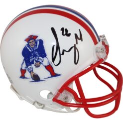 Sony Michel Autographed New England Patriots VSR4 TB Mini Helmet Beckett 53935