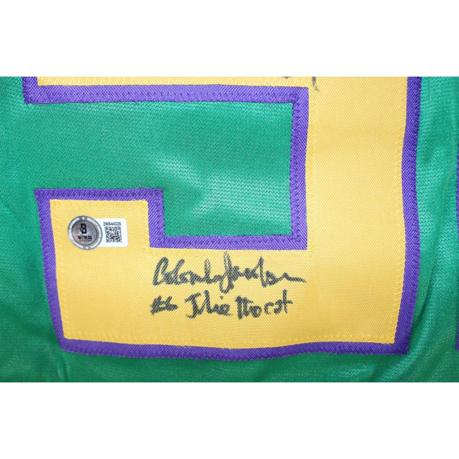 The Mighty Ducks Movie Autographed Green Jersey sz XL 8 Sigs Beckett 52785 3 The Mighty Ducks Movie Autographed Green Jersey sz XL 8 Sigs Beckett 52785