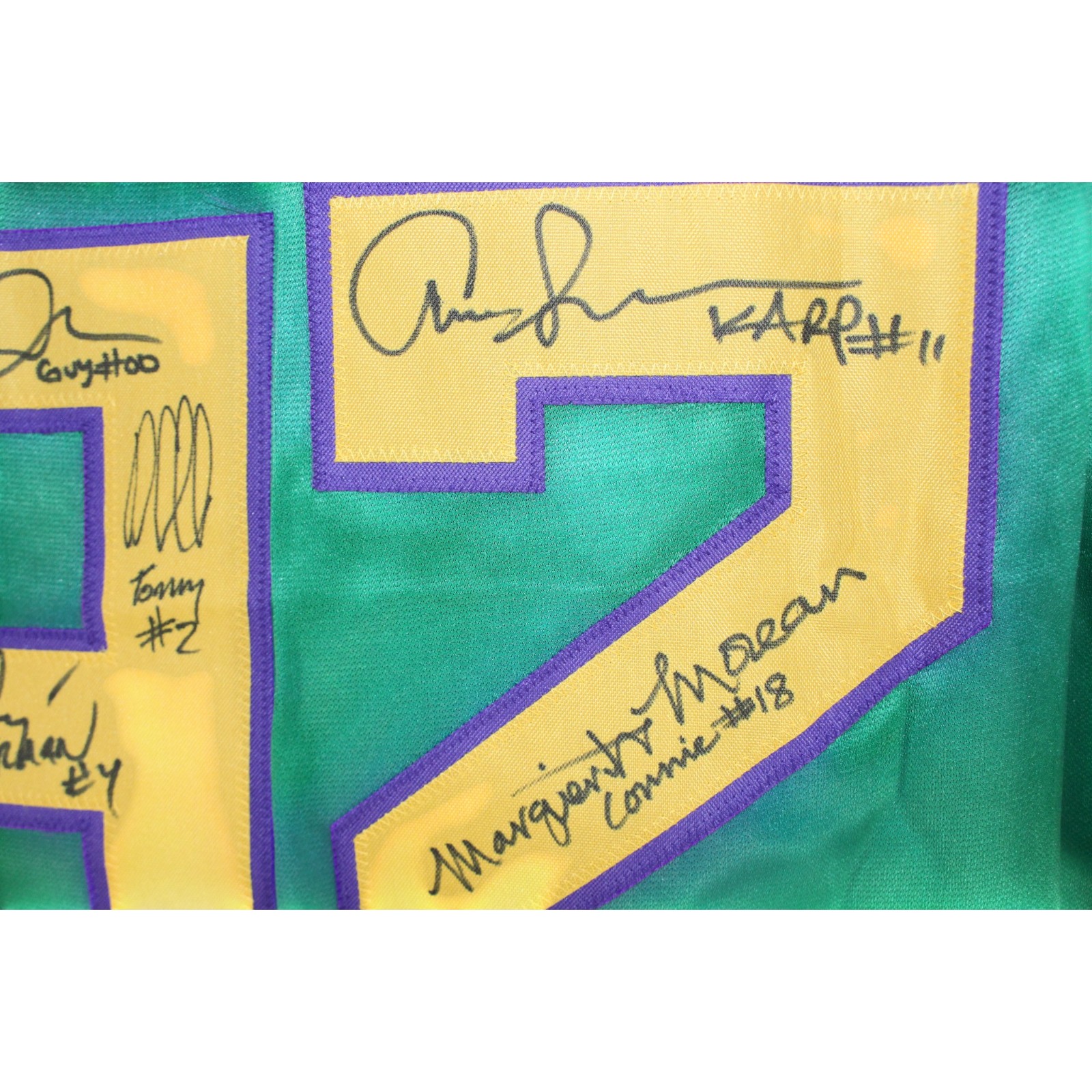 The Mighty Ducks Movie Autographed Green Jersey sz XL 8 Sigs Beckett 52785 6 The Mighty Ducks Movie Autographed Green Jersey sz XL 8 Sigs Beckett 52785