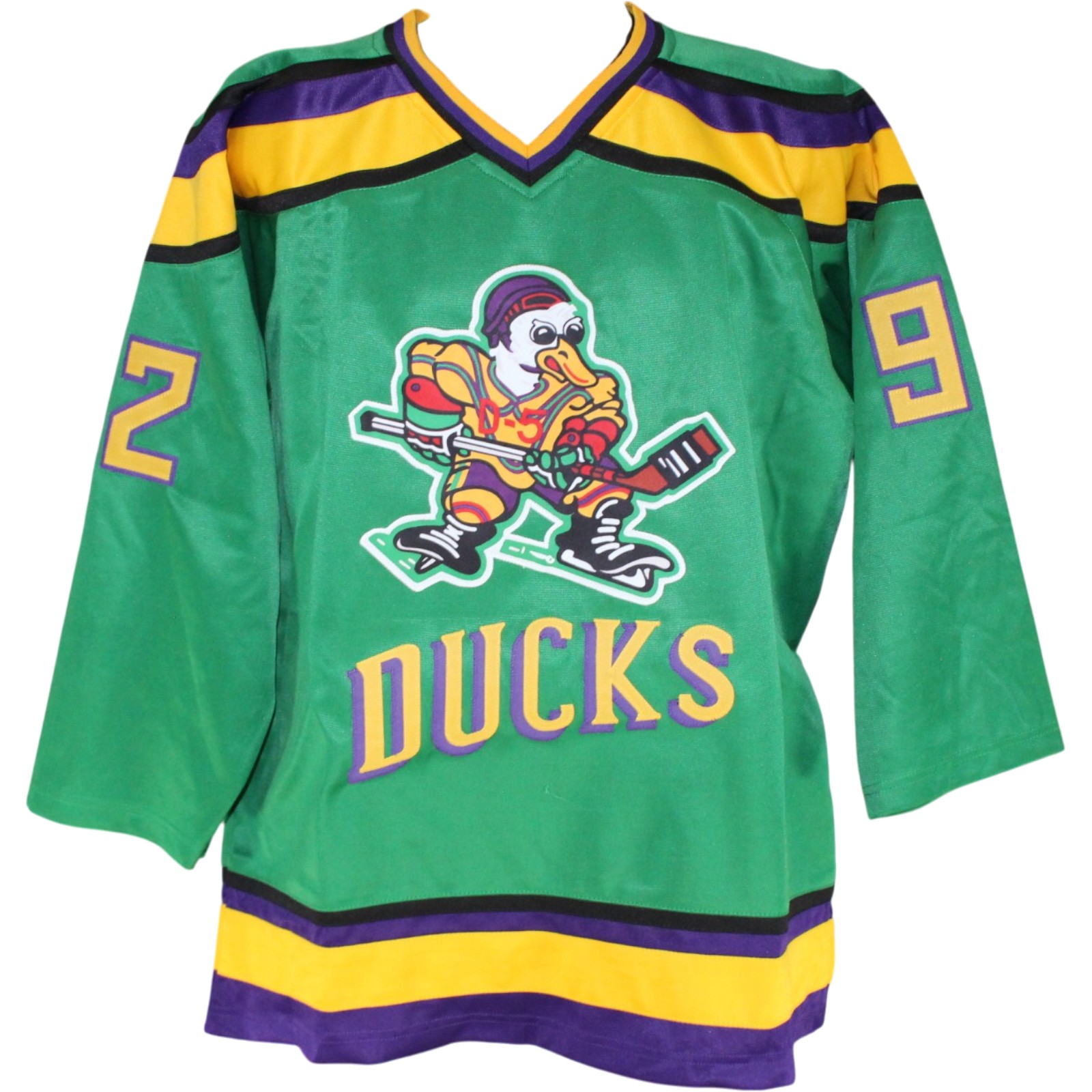 The Mighty Ducks Movie Autographed Green Jersey sz XL 8 Sigs Beckett 52785 7 The Mighty Ducks Movie Autographed Green Jersey sz XL 8 Sigs Beckett 52785