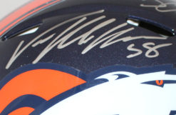 Von Miller & Bradley Chubb Signed Denver Broncos Speed Proline Helmet BAS 24816