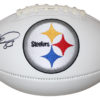 Heath Miller Autographed/Signed Pittsburgh Steelers Logo Football BAS 27271
