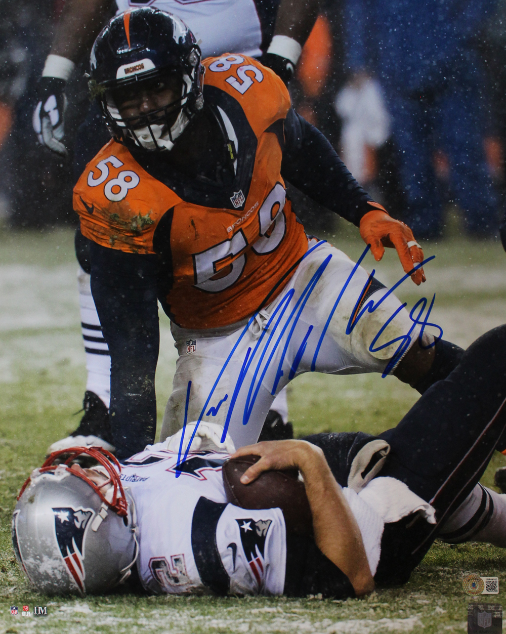 Von Miller Autographed/Signed Denver Broncos 16x20 Photo Beckett BAS