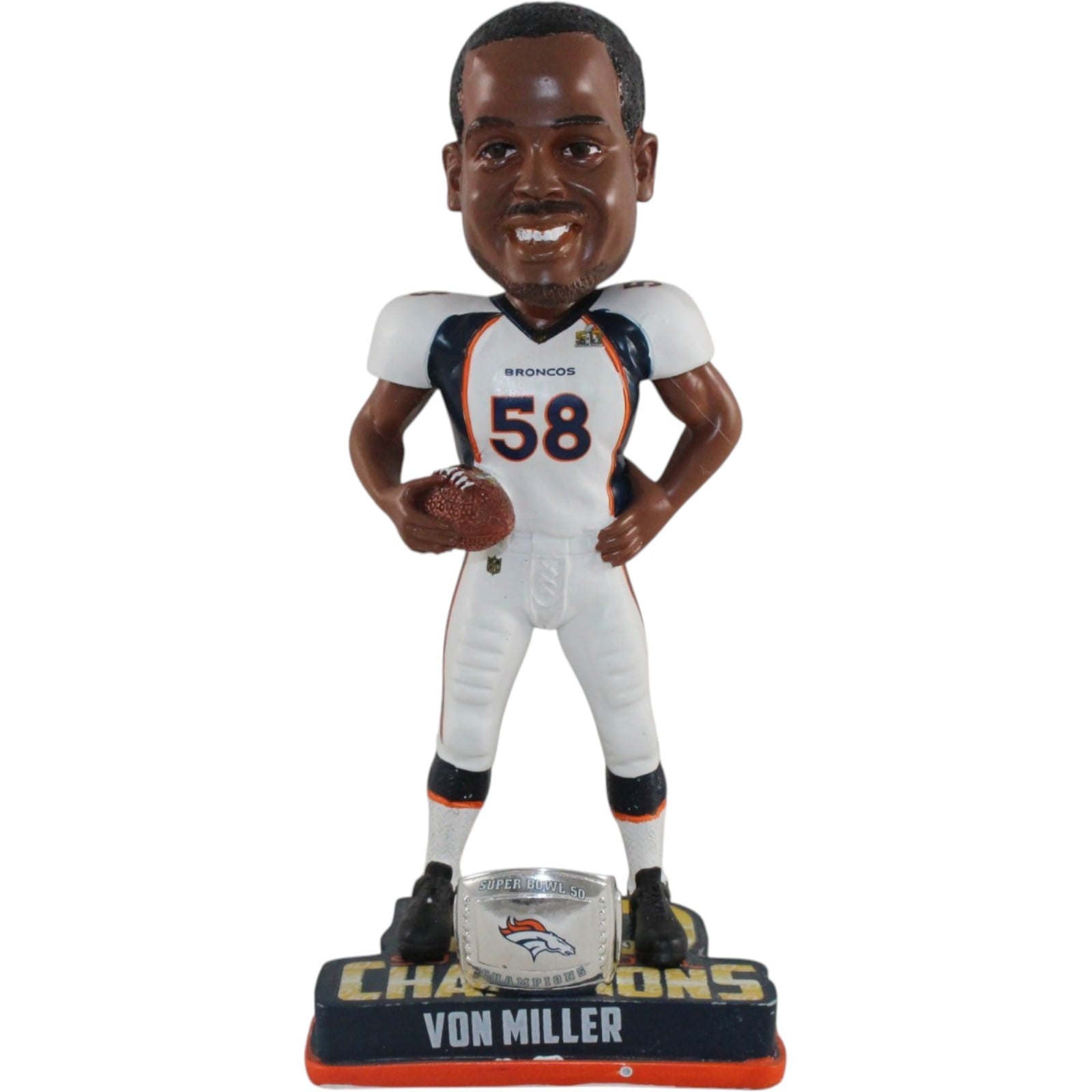 Von Miller Denver Broncos Super Bowl 50 Champions 8" Bobblehead 58215