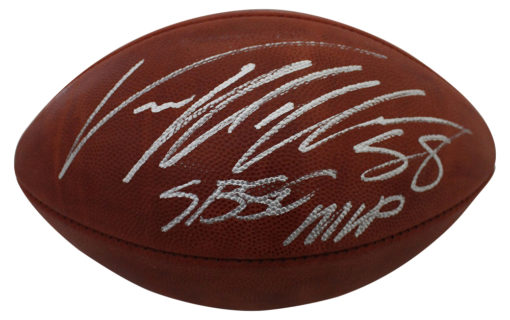 Von Miller Autographed Denver Broncos Authentic SB 50 Football MVP JSA 12398