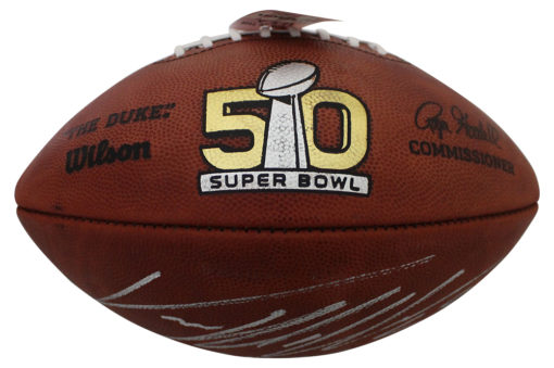 Von Miller Autographed Denver Broncos Authentic SB 50 Football MVP JSA 12398