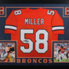 Von Miller Autographed Denver Broncos Framed Color Rush XL Jersey JSA 11003