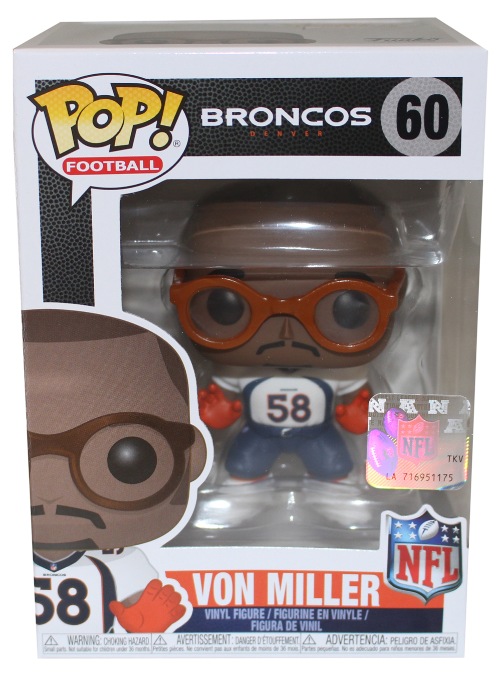 Von Miller Denver Broncos NFL Funko Pop! #60 New