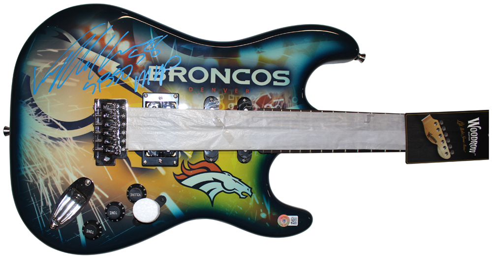 Von Miller Autographed Denver Broncos Woodrow Electric Guitar LE BAS