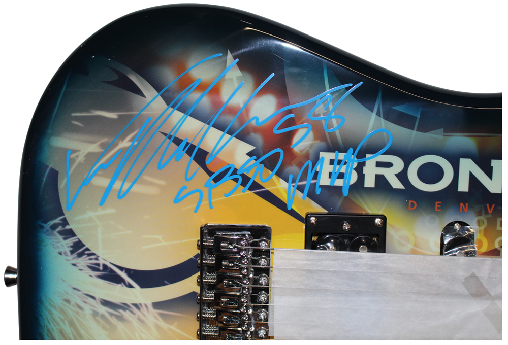 Von Miller Autographed Denver Broncos Woodrow Electric Guitar LE BAS