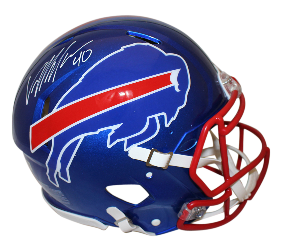 Von Miller Autographed Buffalo Bills Authentic Flash Helmet Beckett