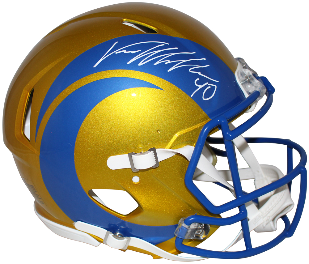 Von Miller Autographed Los Angeles Rams Authentic Flash Helmet BAS