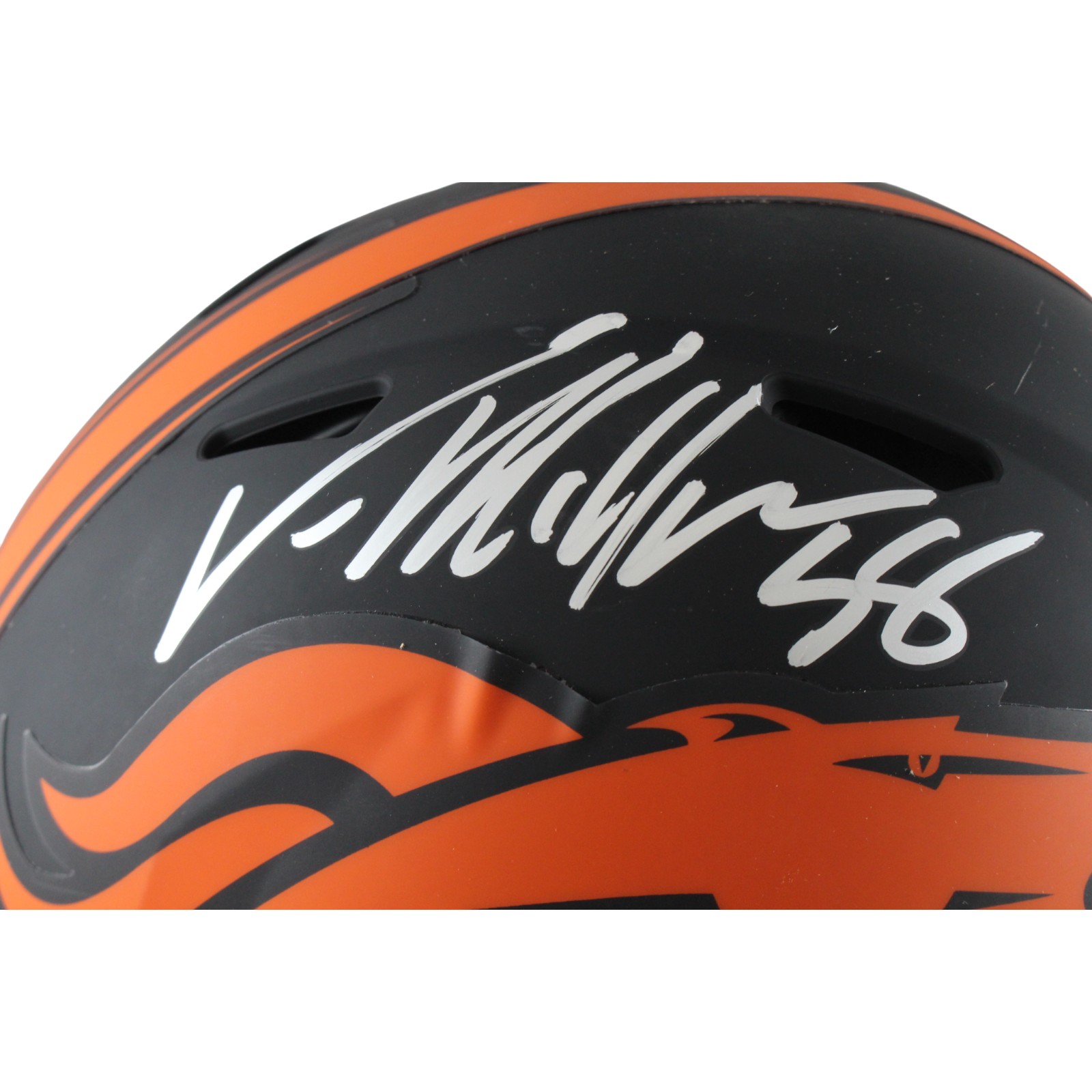 Von Miller Autographed Denver Broncos Authentic Eclipse Helmet Beckett WIT 54740