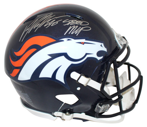 Von Miller Autographed Denver Broncos Authentic Speed Helmet MVP JSA 12401