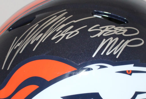 Von Miller Autographed Denver Broncos Authentic Speed Helmet MVP JSA 12401