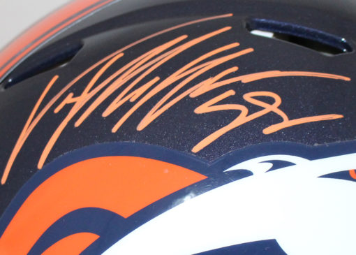Von Miller Autographed/Signed Denver Broncos Authentic Speed Helmet JSA 24308
