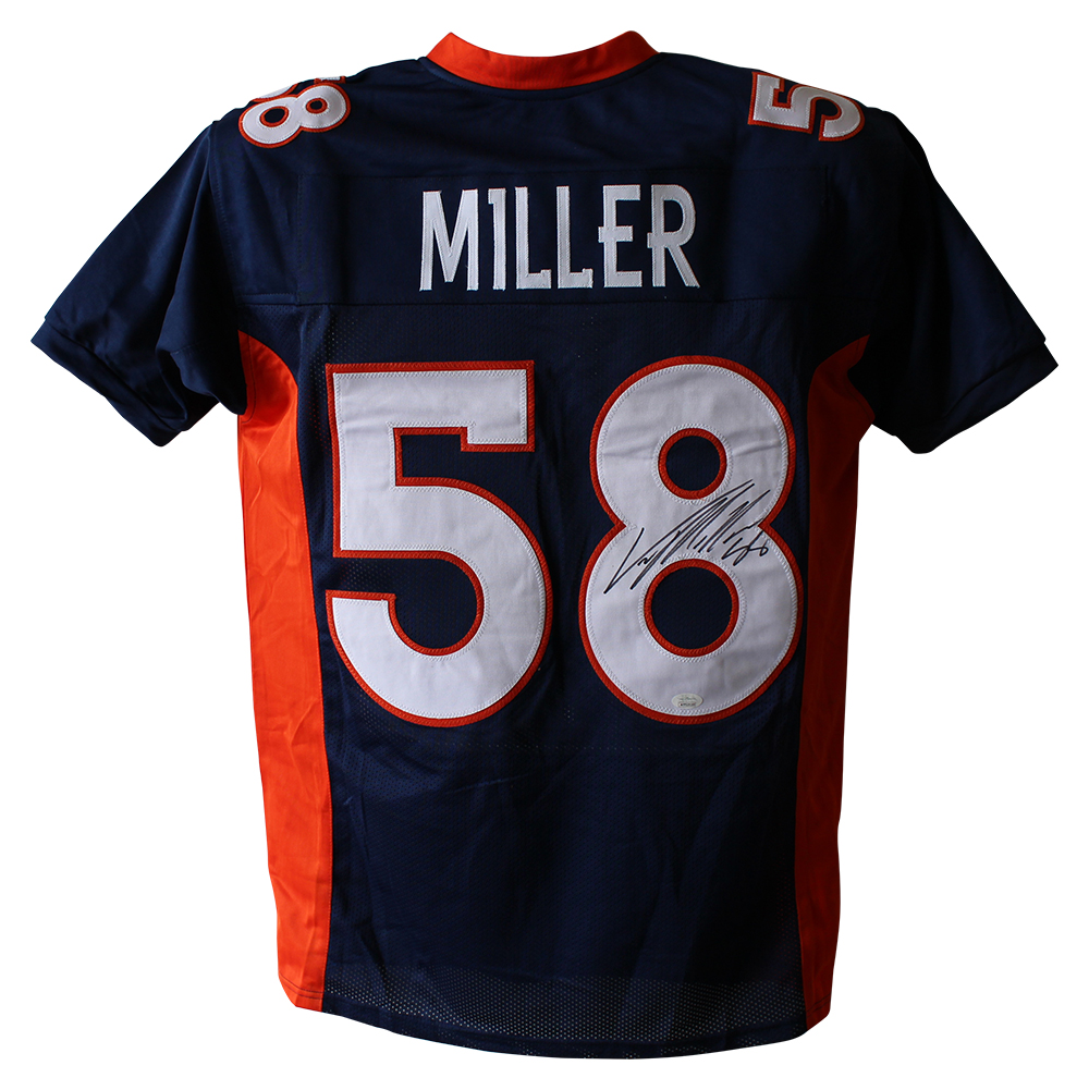 Von Miller Autographed/Signed Denver Broncos Blue XL Jersey JSA 24195