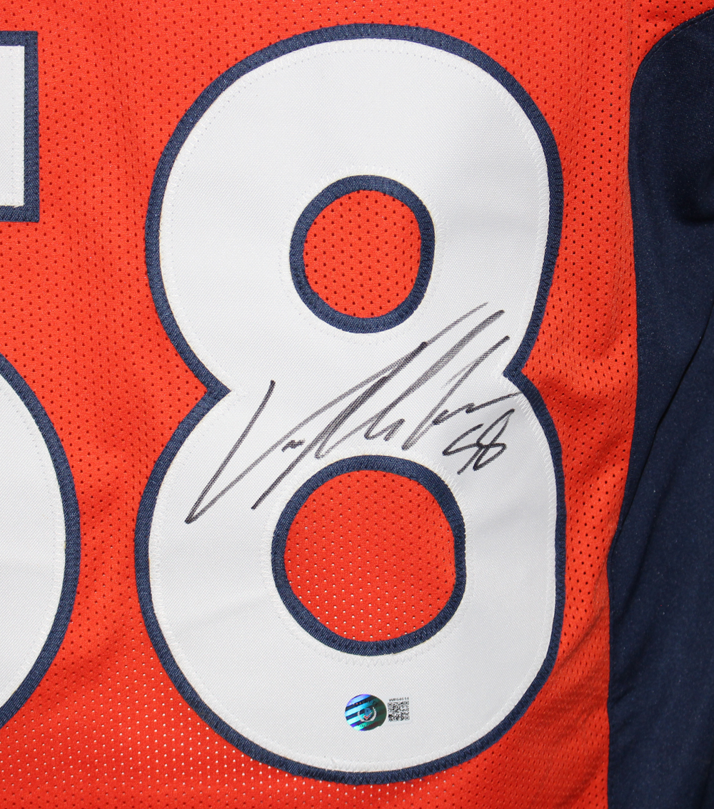 Von Miller Autographed/Signed Pro Style Orange XL Jersey Beckett BAS