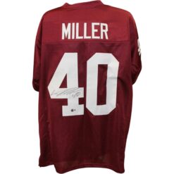 Von Miller Autographed/Signed College Style Red Jersey Beckett Witness 54741