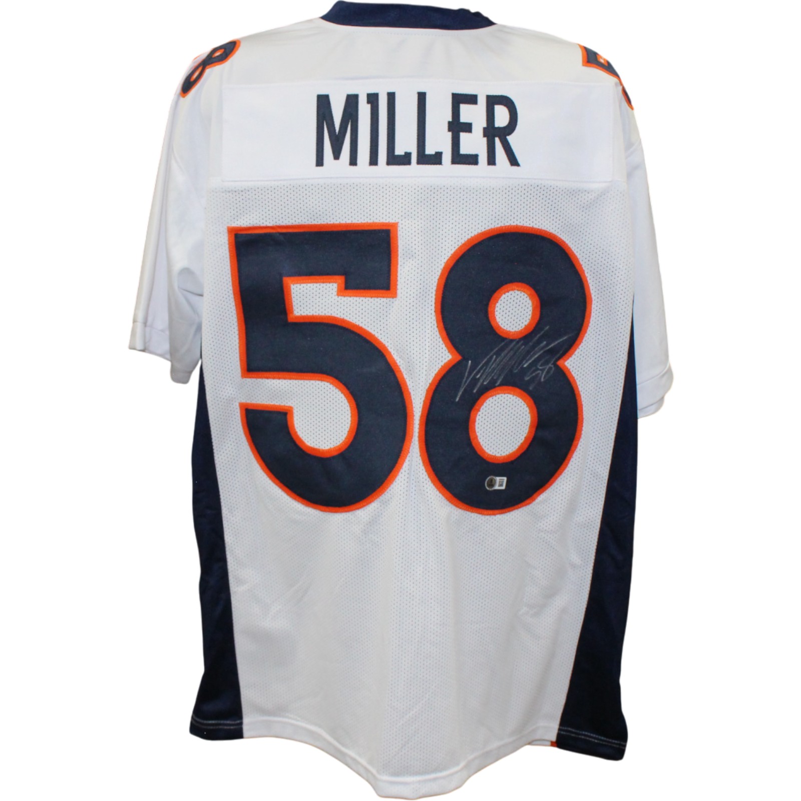 Von Miller Autographed Pro Style Size XL White Jersey Beckett WIT 54682