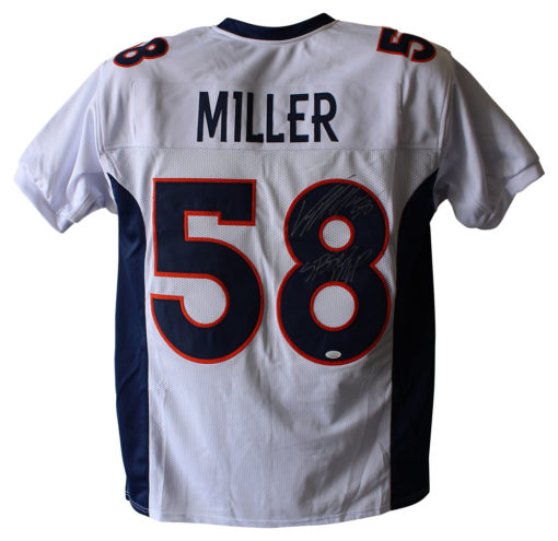 Von Miller Autographed/Signed Denver Broncos White XL Jersey MVP JSA 19052