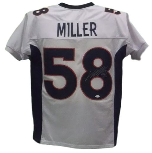 Von Miller Autographed/Signed Denver Broncos White XL Jersey JSA 12404