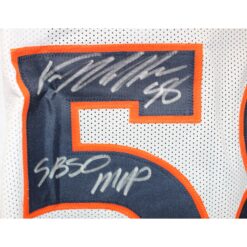 Von Miller Autographed Pro Style Size XL White Jersey SB MVP Beckett WIT 54693