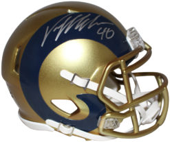 Von Miller Autographed/Signed Los Angeles Rams Blaze Mini Helmet BAS