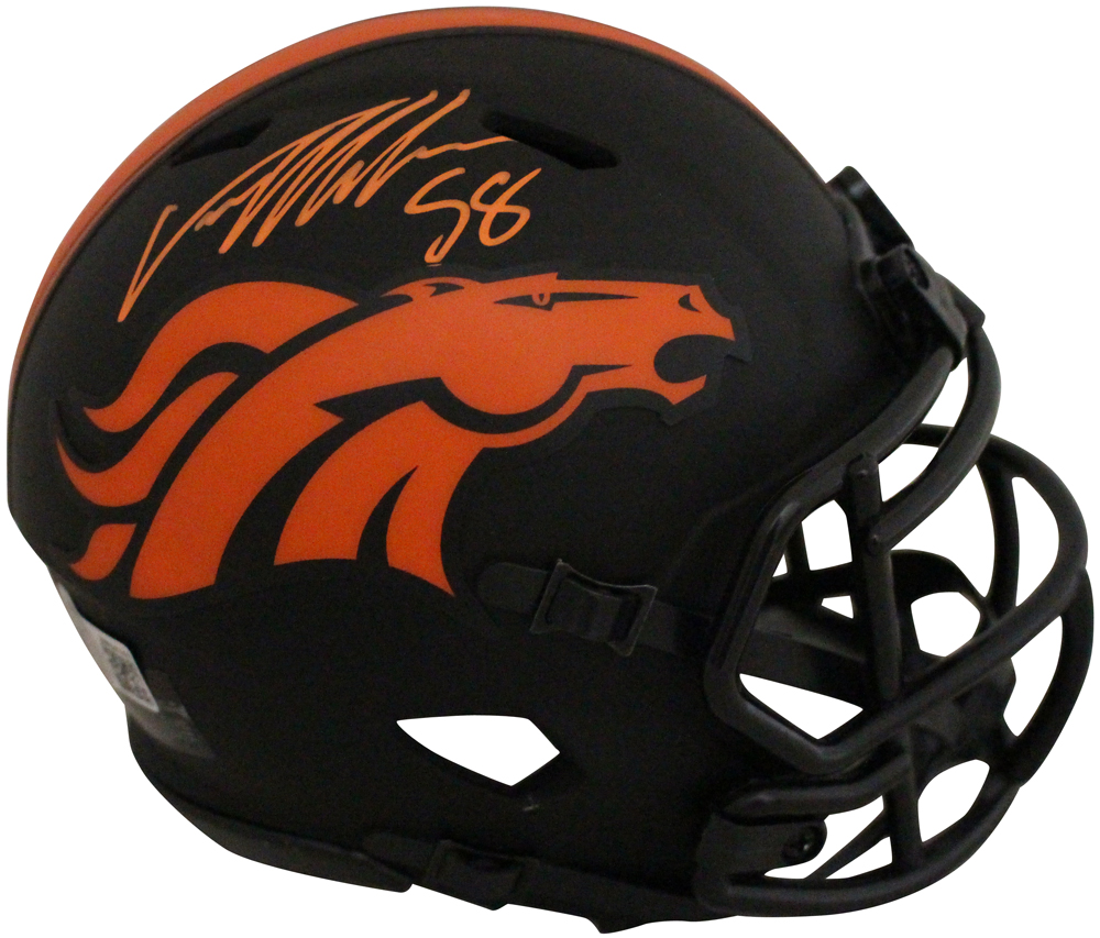 Von Miller Autographed/Signed Denver Broncos Eclipse Mini Helmet BAS