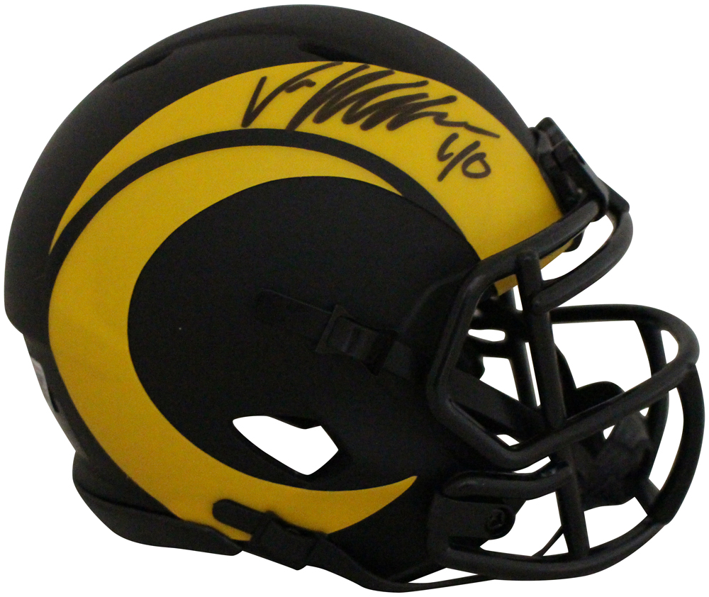 Von Miller Autographed/Signed Los Angeles Rams Eclipse Mini Helmet BAS