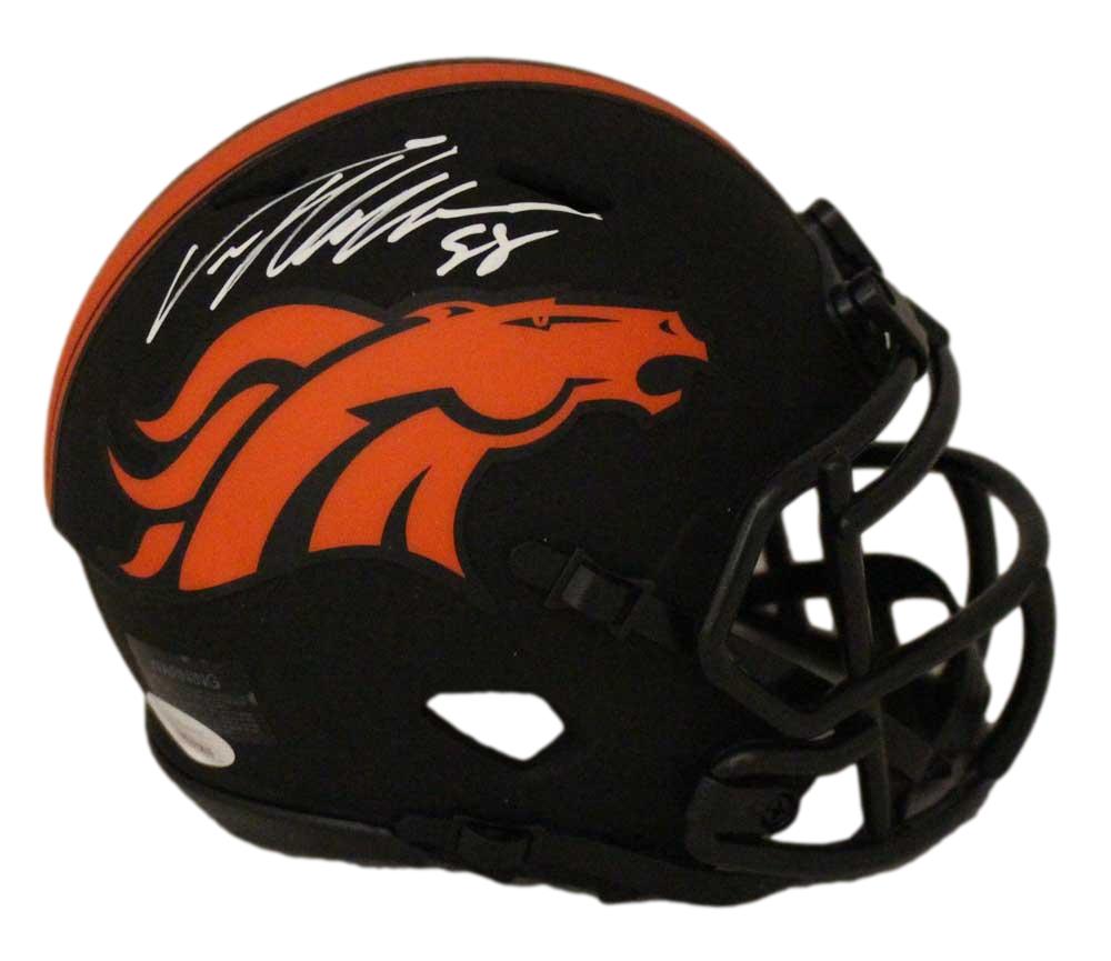 Von Miller Autographed/Signed Denver Broncos Eclipse Mini Helmet JSA 30031