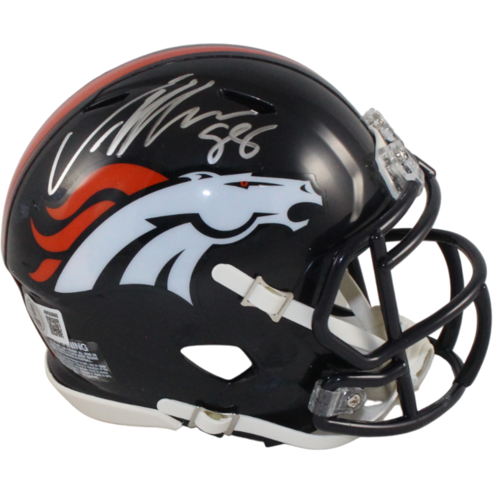 Von Miller Autographed Denver Broncos TB Mini Helmet Beckett Witness 54728