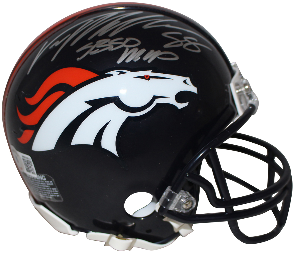Von Miller Autographed Denver Broncos VSR4 Mini Helmet SB MVP BAS