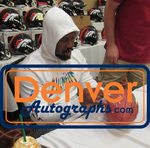 Von Miller Autographed Denver Broncos Authentic SB 50 Football MVP JSA 12398