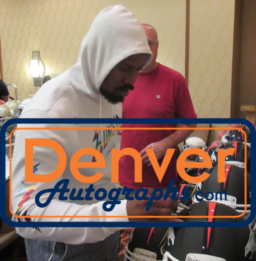 Von Miller Autographed Denver Broncos Authentic Black Matte Helmet JSA 24311
