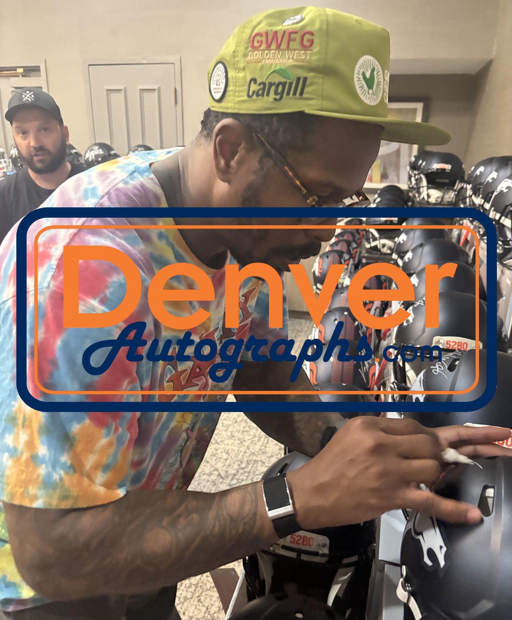 Von Miller Autographed Denver Broncos F/S TB Helmet Beckett Witness 54684 7 Von Miller Autographed Denver Broncos F/S TB Helmet Beckett Witness 54684