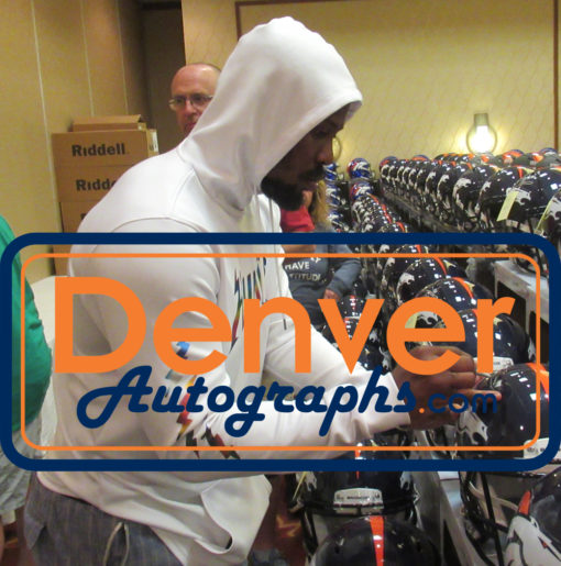 Von Miller Autographed/Signed Denver Broncos Authentic Speed Helmet JSA 24308