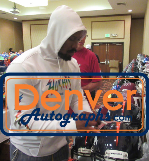 Von Miller Autographed Denver Broncos Authentic Speed Helmet MVP JSA 12401