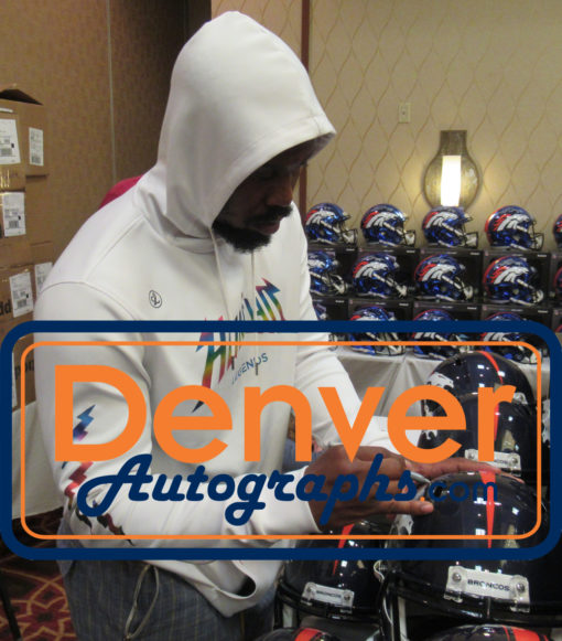 Von Miller Autographed/Signed Denver Broncos Speed Replica Helmet JSA 24302