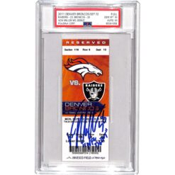 Von Miller Signed Denver Broncos NFL Debut Ticket Stub Slab 10/10 PSA 34347