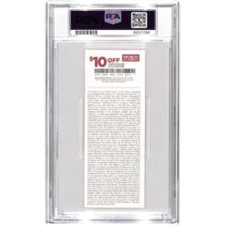 Von Miller Signed Denver Broncos NFL Debut Ticket Stub Slab 10/10 PSA 34347