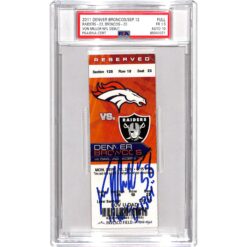 Von Miller Signed Denver Broncos NFL Debut Ticket Stub Slab 1.5/10 PSA 34351