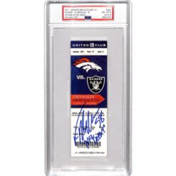 Von Miller Signed Denver Broncos NFL Debut Ticket Stub Slab 8/8 PSA 34353