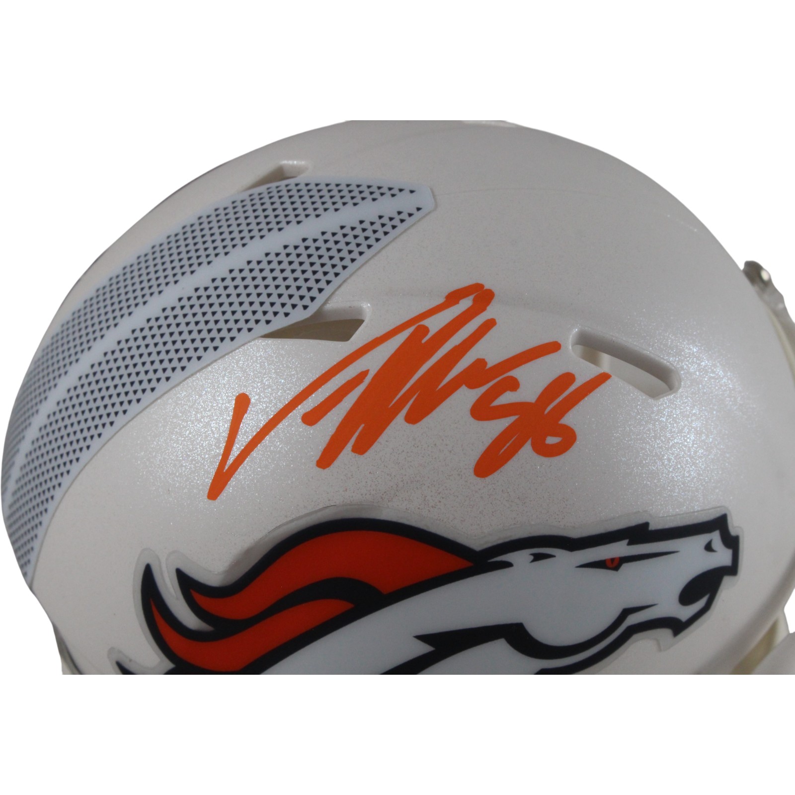 Von Miller Autographed Denver Broncos 24 Alt Mini Helmet Beckett Witness 54685