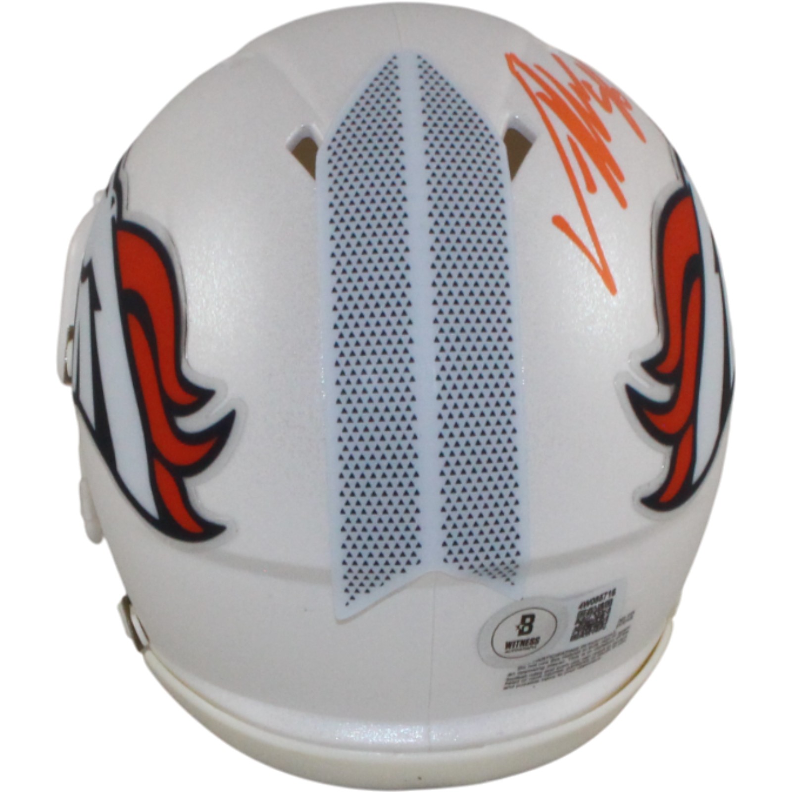 Von Miller Autographed Denver Broncos 24 Alt Mini Helmet Beckett Witness 54685 3 Von Miller Autographed Denver Broncos 24 Alt Mini Helmet Beckett Witness 54685
